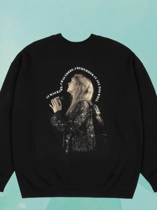 Taylor Swift Tops - Taylor Swift The Eras Tour All Too Well Live Photo Oversized Crewneck Small